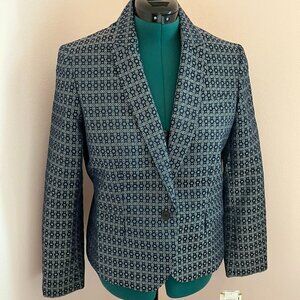 NWT Anne Klein Jacquard Print Blazer